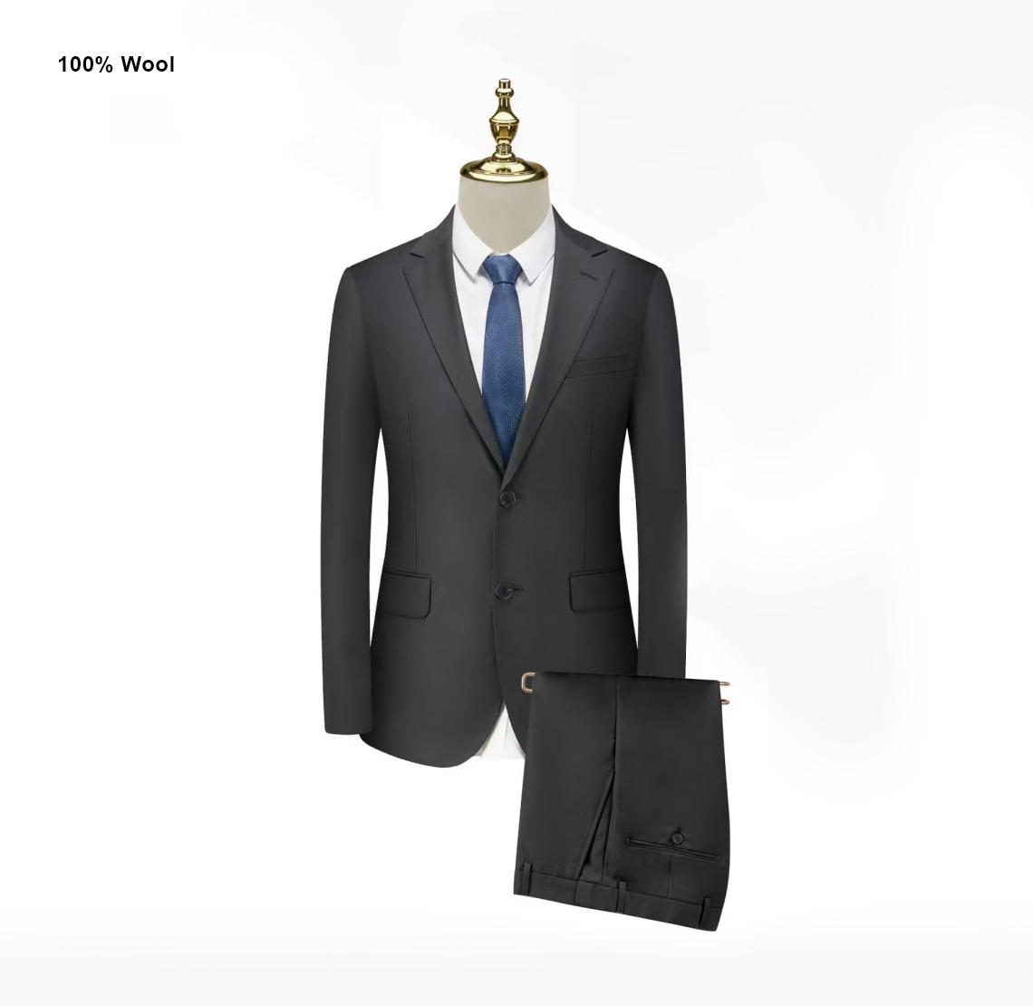 YUNKOX - Custom Black Men's Suits