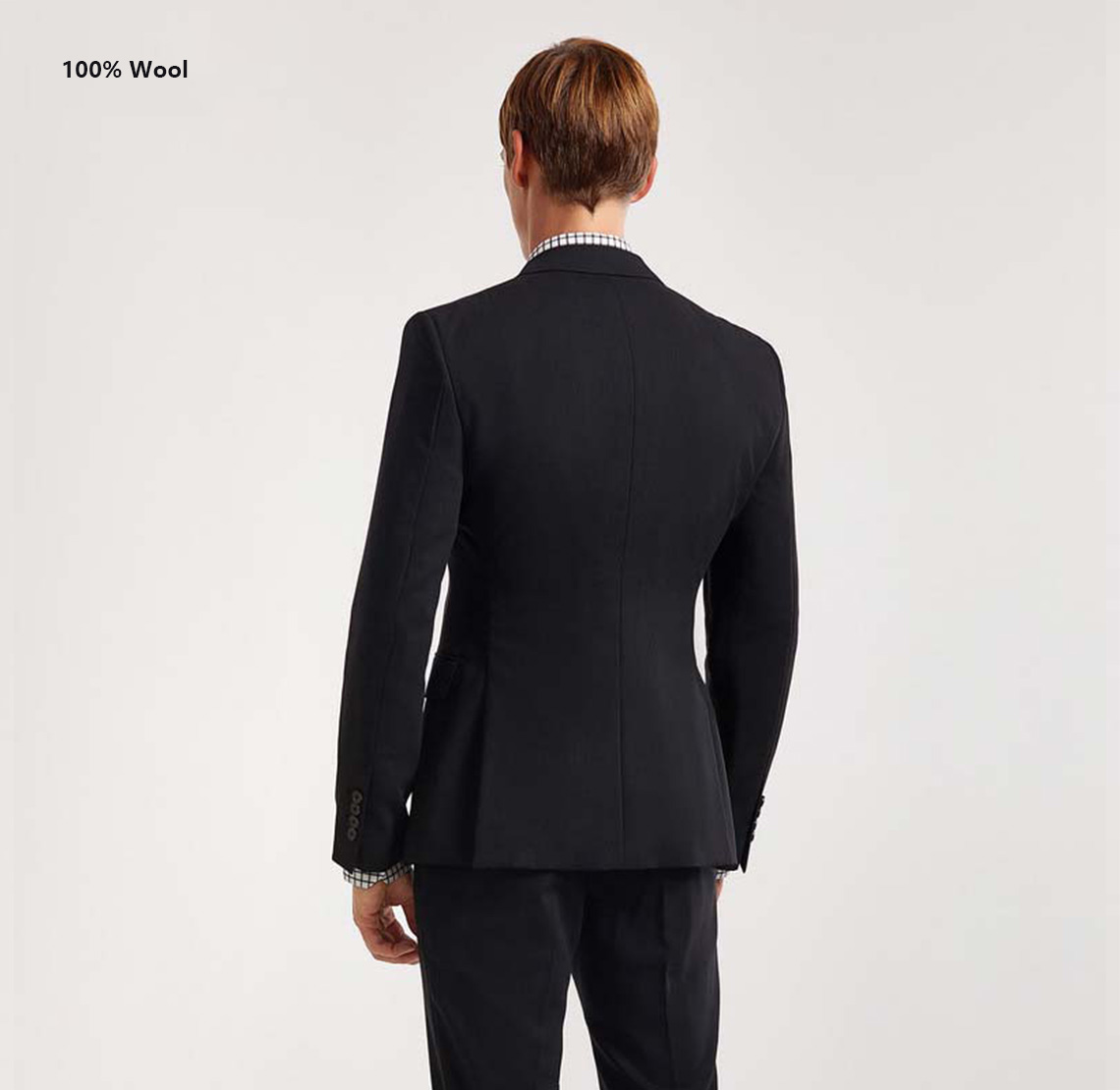 YUNKOX - Custom Black Men's Suits