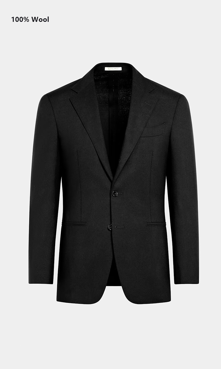 YUNKOX - Custom Black Men's Suits