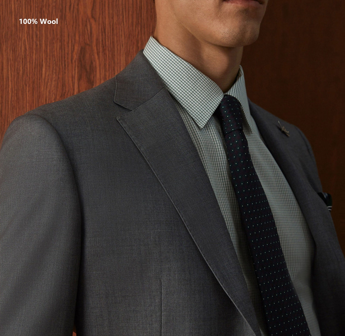 YUNKOX - Custom Gray Men's Suits