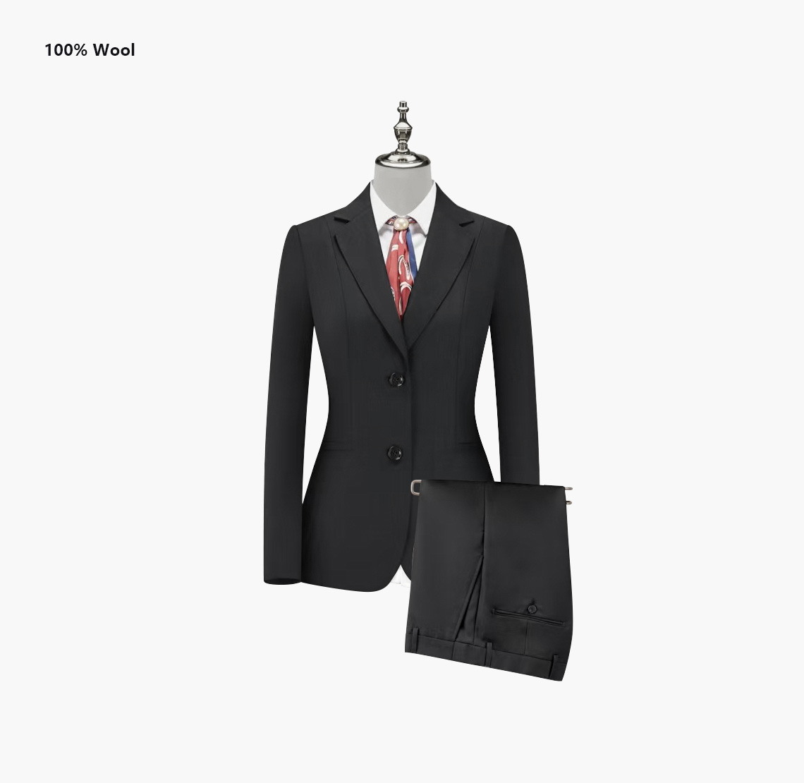 YUNKOX - Custom Black Women's Suits
