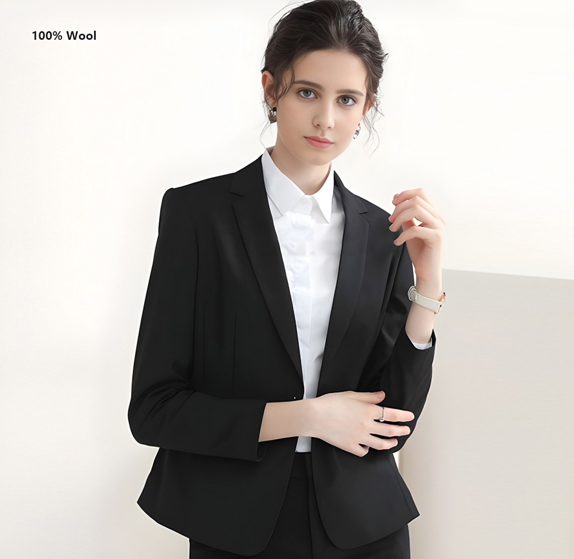 YUNKOX - Custom Black Women's Suits