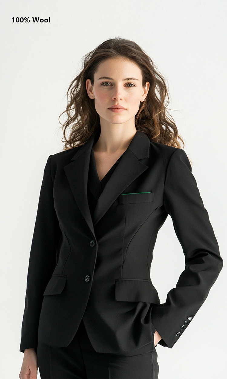 YUNKOX - Custom Black Women's Suits