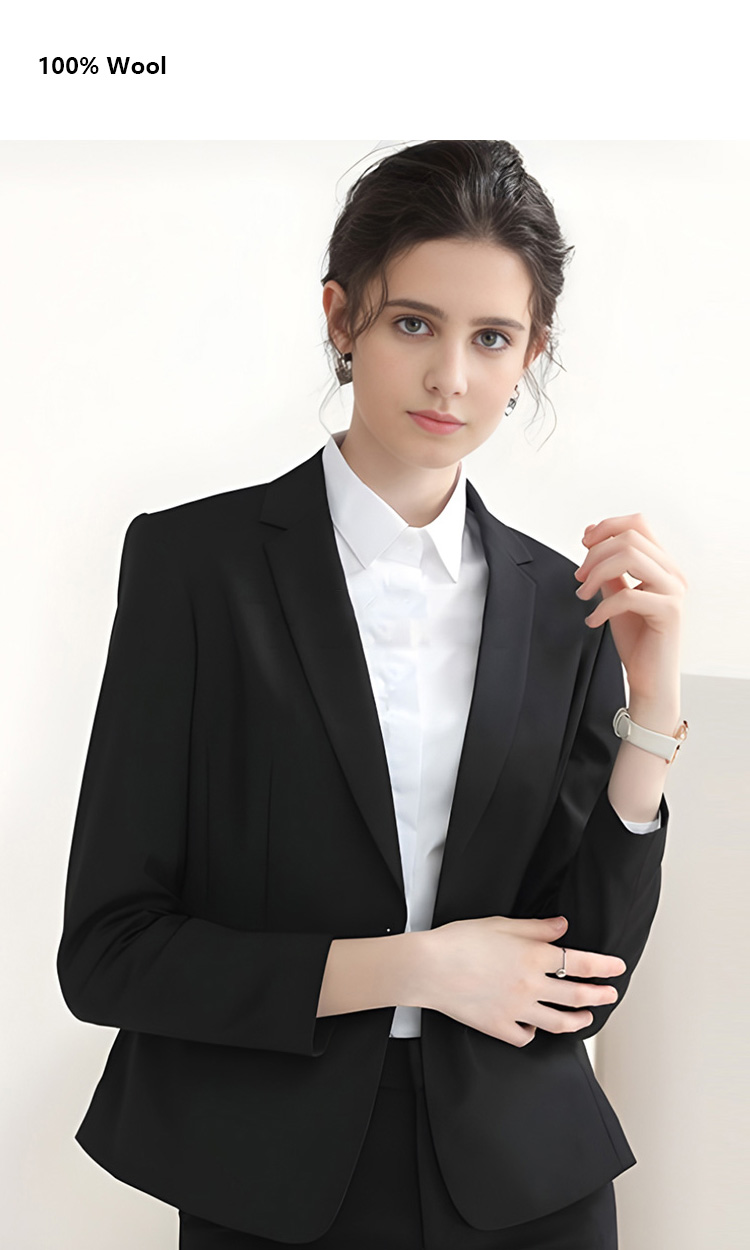 YUNKOX - Custom Black Women's Suits