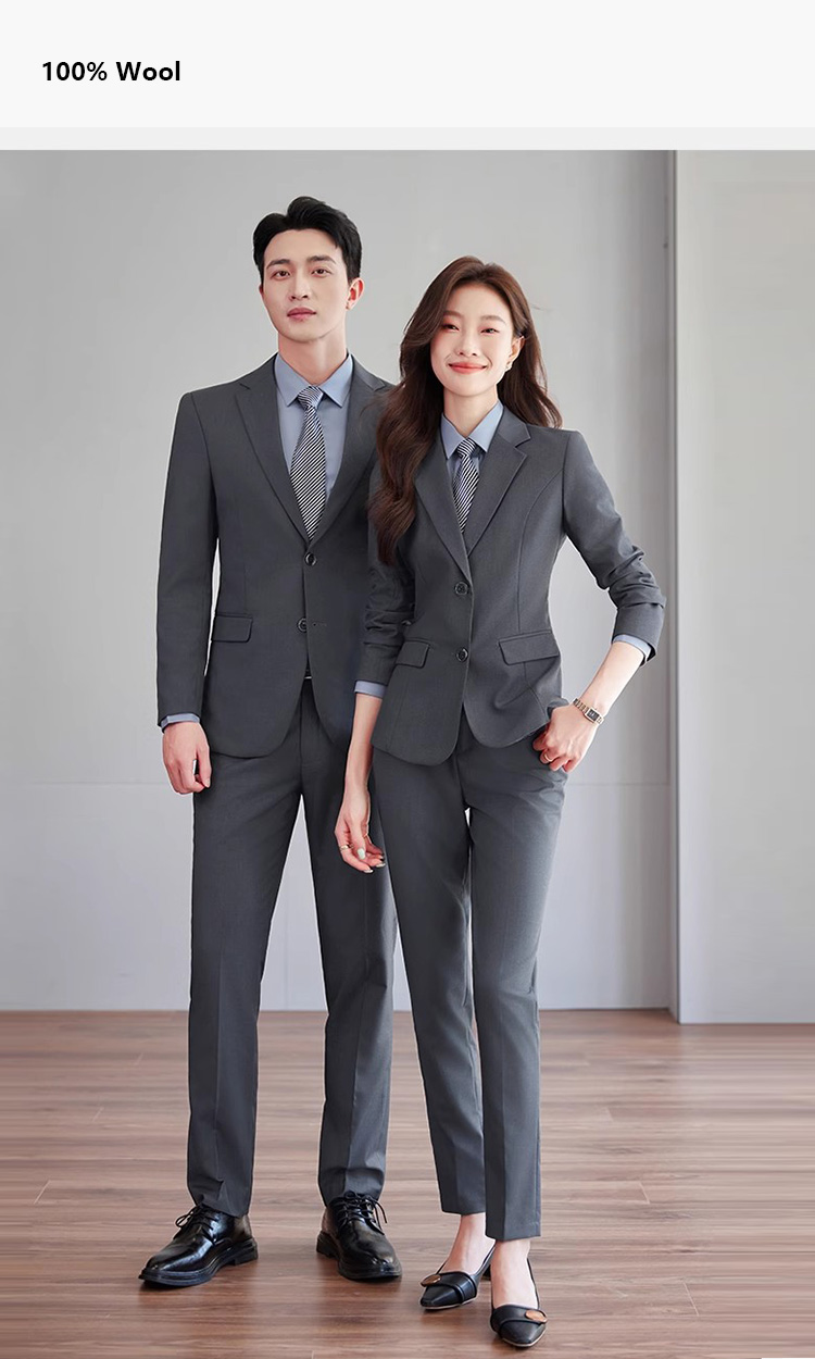 YUNKOX - Custom Gray Women's Suits