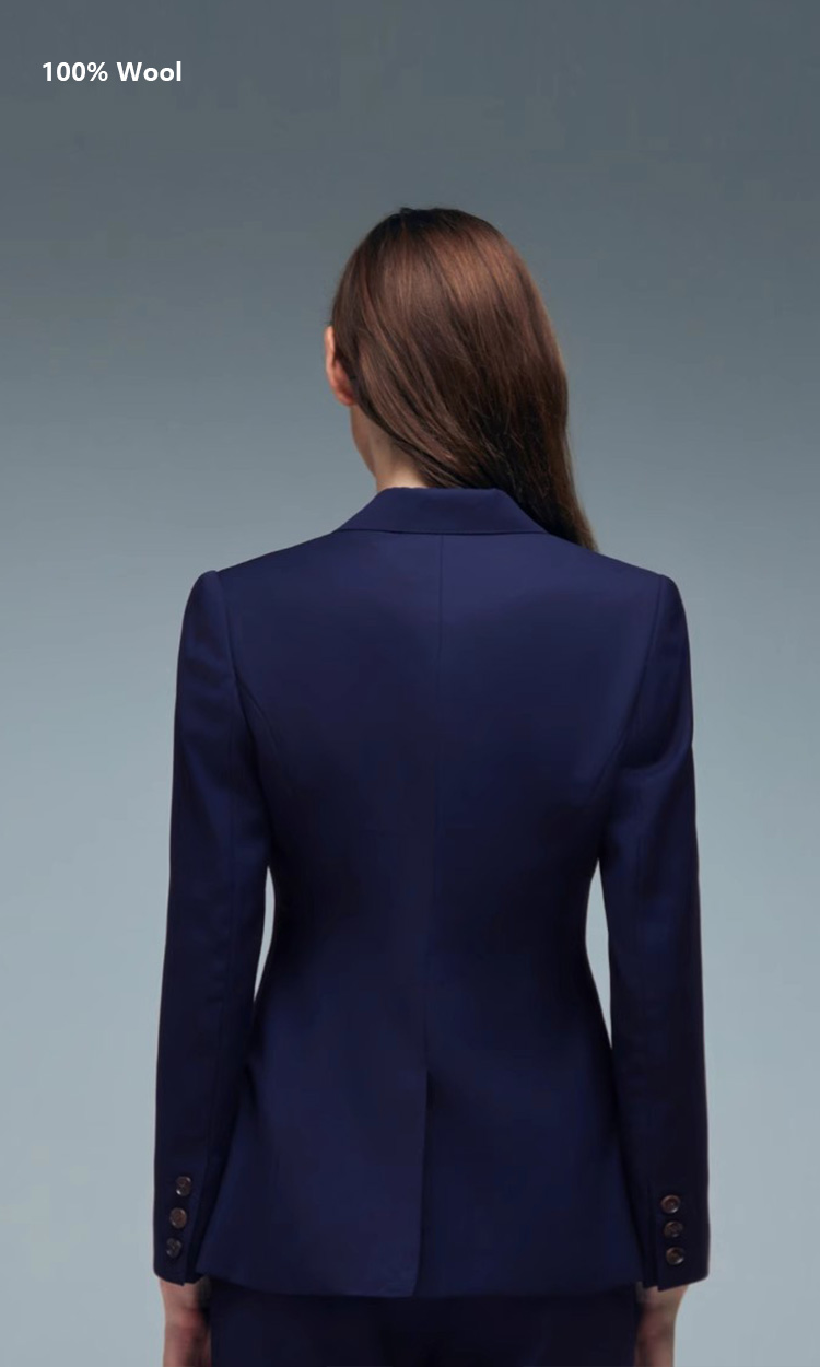 YUNKOX - Custom Navy Women's Suits