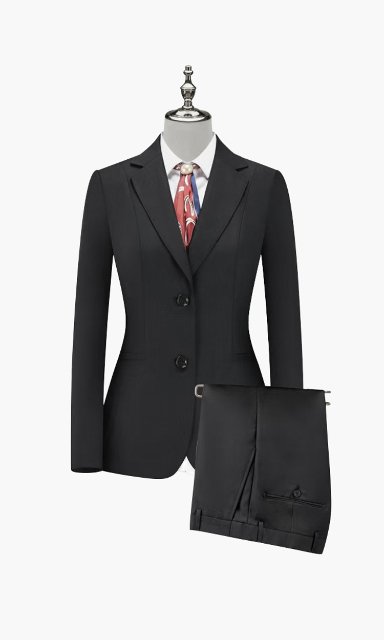 YUNKOX - Custom Black Women's Suits