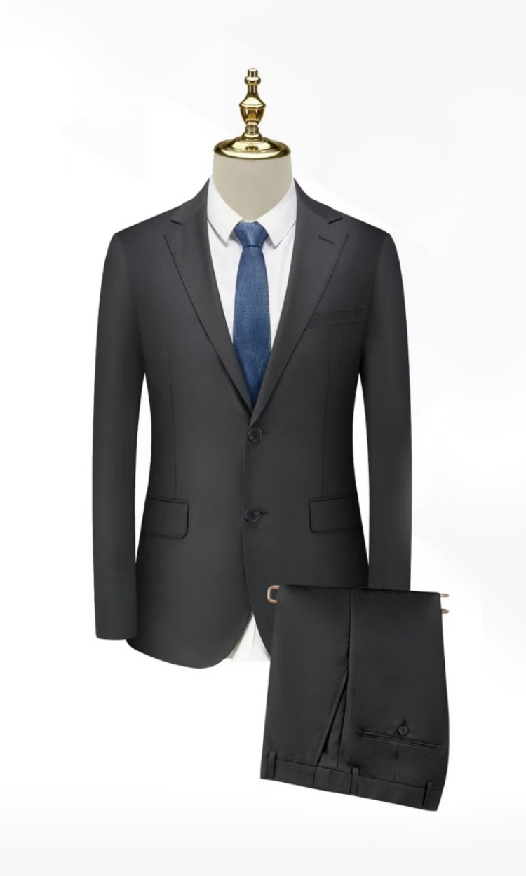 YUNKOX - Custom Black Men's Suits